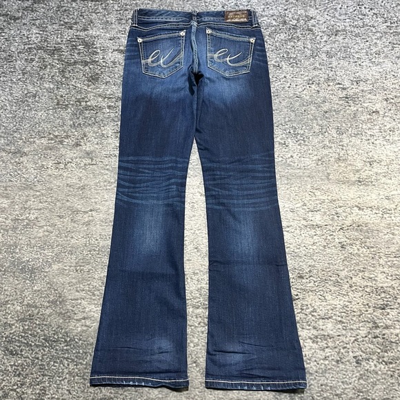 Express Jeans Stella Low Rise Boot Cut Womens 4R (30x33) Grunge Western Y2K - Picture 1 of 16